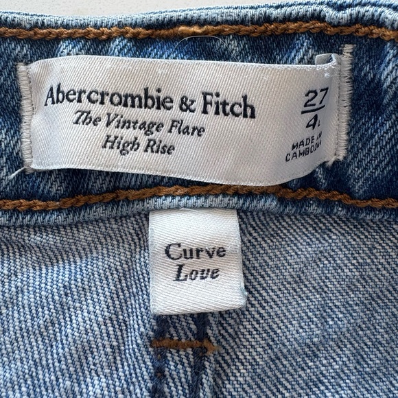 Abercrombie & Fitch Vintage Flare Split Hem Jeans 27 / 4 - Picture 6 of 9